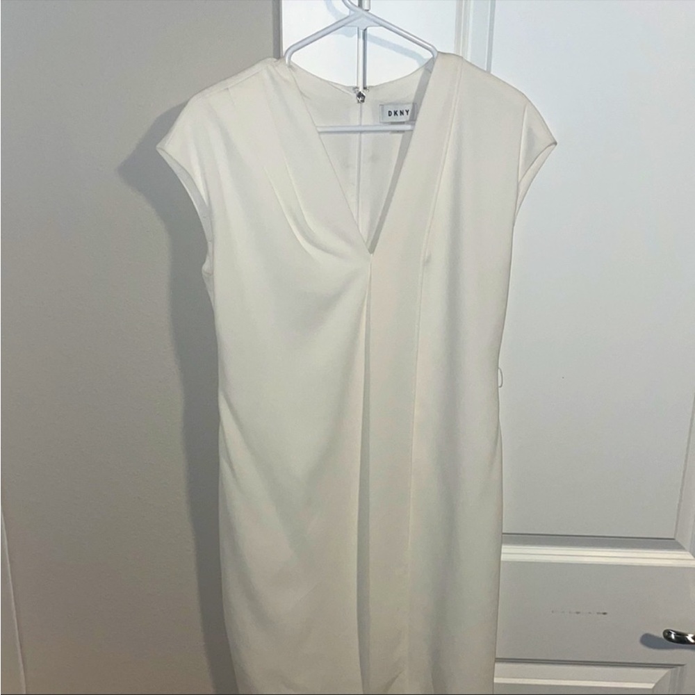DKNY Sleeveless V-Neck Dress